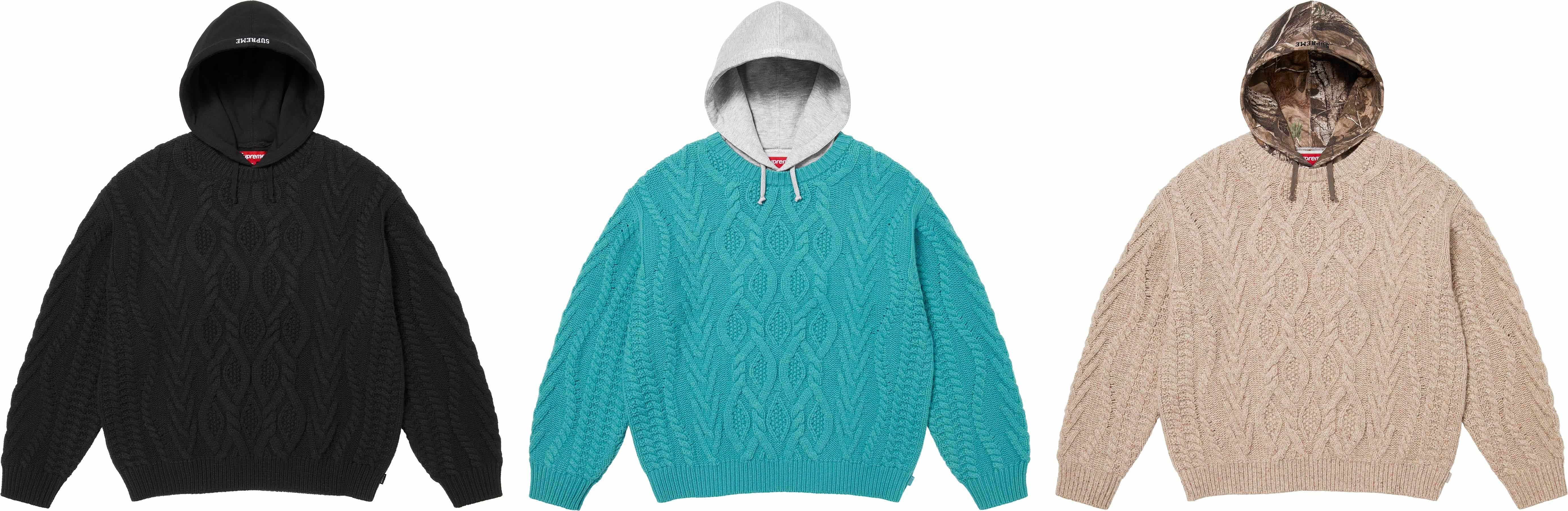 Cable Hooded Sweater